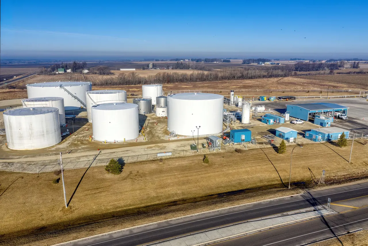 Fuel depot from the air